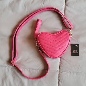 NWT- Heart Shaped Mini Bag with Chevron Quilting from Wild Fable